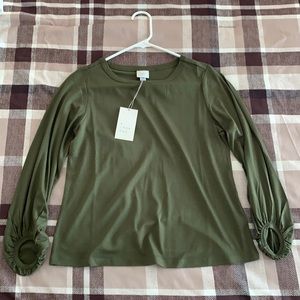 NEW W/TAGS A New Day Bishop Long-Slv Knit T-Shirt